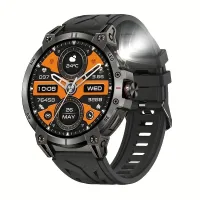 montre connectée TAOPON avec lampe de poche LED, écran TFT de 4.7 cm, batterie rechargeable de 760