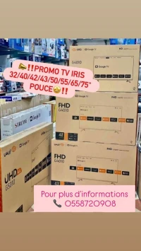 Pirx choque Tv iris disponible 32/40/42/43/50/55/65/76