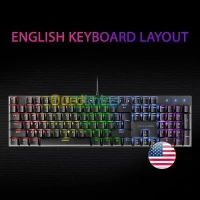 MARS GAMING MK422 - CLAVIER GAMING MÉCANIQUE - SWITCHS BLEUS - RGB CHROMA - FULL SIZE - BLACK