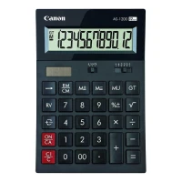CALCULATRICE CANON AS-1200 - 12 CHIFFRES - DOUBLE ALIMENTATION - SOLAIRE - AFFICHAGE LCD - ORIGINAL
