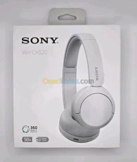 SONY WH-CH520 - CASQUE SANS FIL - BLUETOOTH - COMMANDES & MICRO - USB-C - NOIR & WHITE & BLEU 
