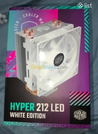 COOLER MASTER HYPER 212 LED WHITE EDITION - AIRCOOLING 120mm -SOCKET INTEL & AMD -ALUMINIUM-1800 RPM