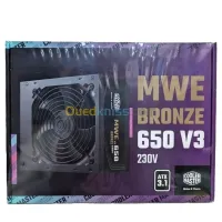 COOLER MASTER MWE BRONZE 650W V3 - ALIMENTATION 80 PLUS BRONZE - 230 V - ATX 3.1 - DC TO DC - NOIR