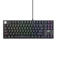 HAVIT GAMENOTE KB890L - CLAVIER GAMING MÉCANIQUE - RÉTROÉCLAIRAGE RGB - BLUE SWITCH - AZERTY - NOIR