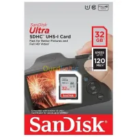 SanDisk Ultra SD 32 GB Carte Mémoire HC UHS-I jusqu'à 120 Mos
