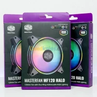 COOLER MASTER MASTERFAN MF120 HALO RGB - VENTILATEURS DE BOÎTIER 120 mm ARGB - 62 CFM - BLACK