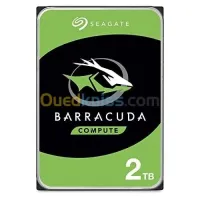SEAGATE BARACUDA COMPUTE 2TB - ST2000DM006 - DISQUE DURE INTERNE HDD - 2,5 SATA 6.0 GBS - NEUF 