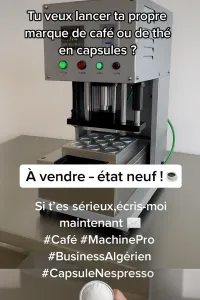 Machine conditionnements capsules de café en aluminium semi-automatique 