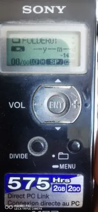 enregistreur vocal numérique Sony ICD-UX81. 