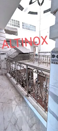 Rampe d'escalier en inox 