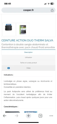 Ceinture dorsale 