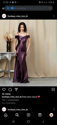 Robe de soirée vert