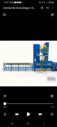 Centrale de grenaillage (sablage)