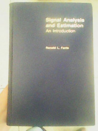 livres-magazines-signal-analysis-and-estimation-alger-centre-algerie