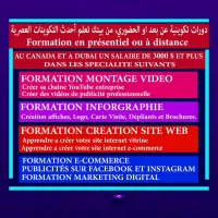 Formations Montage Vidéo, Création de Site Web et Infographie..