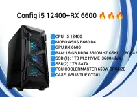 Config i5 12400 + RX 6600