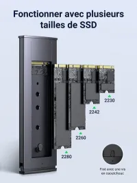 Rack M.2 SATA / NVMe UGREEN Original REF: CM578 [P/N: 15512]