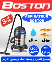 Aspirateur électrique BOSTON poussière et eau 20 L / 25 L / 1200 W