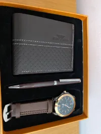 Pack Montre Classique , Porte Monnaie , Stylo