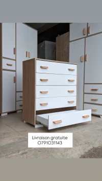 Commode de chambre 5- 7 tiroirs 