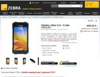 Tc26 bk Téléphone ZEBRA TC26 Android 11 avec lecteur 1D/2D SE4100﻿ et écran tactile 5". Connectivité en Bluetooth﻿, Wifi et 4G. Connecteurs 2 points arrières pour option poignée. ﻿﻿﻿Processeur 1,8Ghz, mémoire RAM 3Go et mémoire Flash 32Go. Batterie 3100 mAh et caméra arrière thumbnail 2