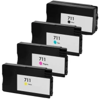 PACK CARTOUCHE COMPATIBLE HP 711 NOIR / COULEUR