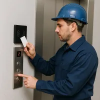 Installation contrôle d'accès digicode pour les ascenseurs
