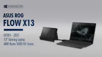 ASUS ROG FLOW X13 GV301QH RYZEN 7 5800HS 16GO 512GO NVIDIA GEFORCE GTX1650 4GO GDDR6