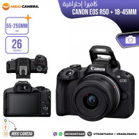 آلة-تصوير-canon-eos-r50-avec-2-objectif-18-45mm-55-210mm-kit-242mp-4k-neuf-sous-emballage-باب-الزوار-الجزائر