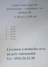 Polystyrène "Isolation" en plaque 