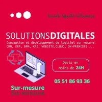Conception et développement de logiciel sur mesure-CRM-ERP-KPI-WEBSITE-CLOUD-ONPREMISES-MOBILE..