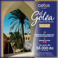 SEJOUR GOLEA DU 01 AU 05 MARS