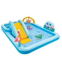 INTEX 57161 Piscine Gonflable Avec Toboggan Et Jeux 