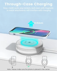 32W Wireless Charger, LDNIO 5-in-1 Multi-Device Wireless Charging Station, 15W Max Qi-Certified Wire