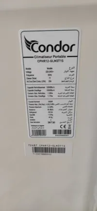 Climatiseur condor 12 mil