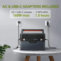 ALLPOWERS Générateur Solaire 700W (S700 + SP027 100W Panneau Solaire)  Portable Power Station