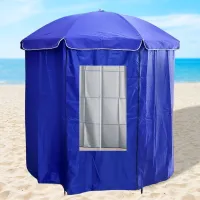 Parasol avec paroie amovible مظلية بستار متحرك