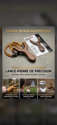 Lance-pierre Fronde en bois authentique