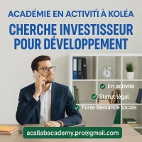 Cherche Investisseur développement , partenaire 