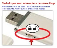 Flash disque avec interrupteur de verrouillage