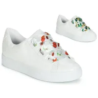 BASKETS ANDRÉ FEMME SOLANGE CUIR BLANC