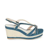 SANDALES ANDRÉ FEMME TEMPO BLEU