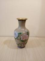 تحف-و-مقتنيات-ancien-vase-chinois-en-email-cloisonne-fin-decor-floral-bronze-dore-سطاوالي-الجزائر