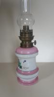 antiquites-collections-lampe-a-petrole-kinke-porcelaine-avec-motif-floral-staoueli-alger-algerie