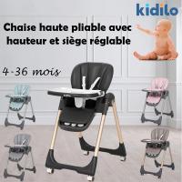 produits-pour-bebe-chaise-haute-pliable-avec-hauteur-et-siege-reglable-kidilo-bordj-el-kiffan-alger-algerie