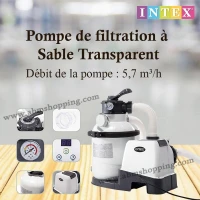 Pompe de filtration à Sable Transparent  Intex