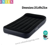 Matelas gonflable USB intégré queen king191x99x25cm Intex