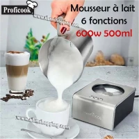 Mousseur à Lait 6 Fonctions 600W 500ml _ProfiCook