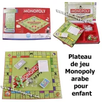 Plateau de jeu Monopoly arabe pour enfant -Monopoly