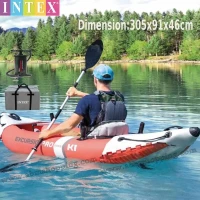 Kayak excursion pro k1 +pompe pagaie 305x91x46cm |INTEX